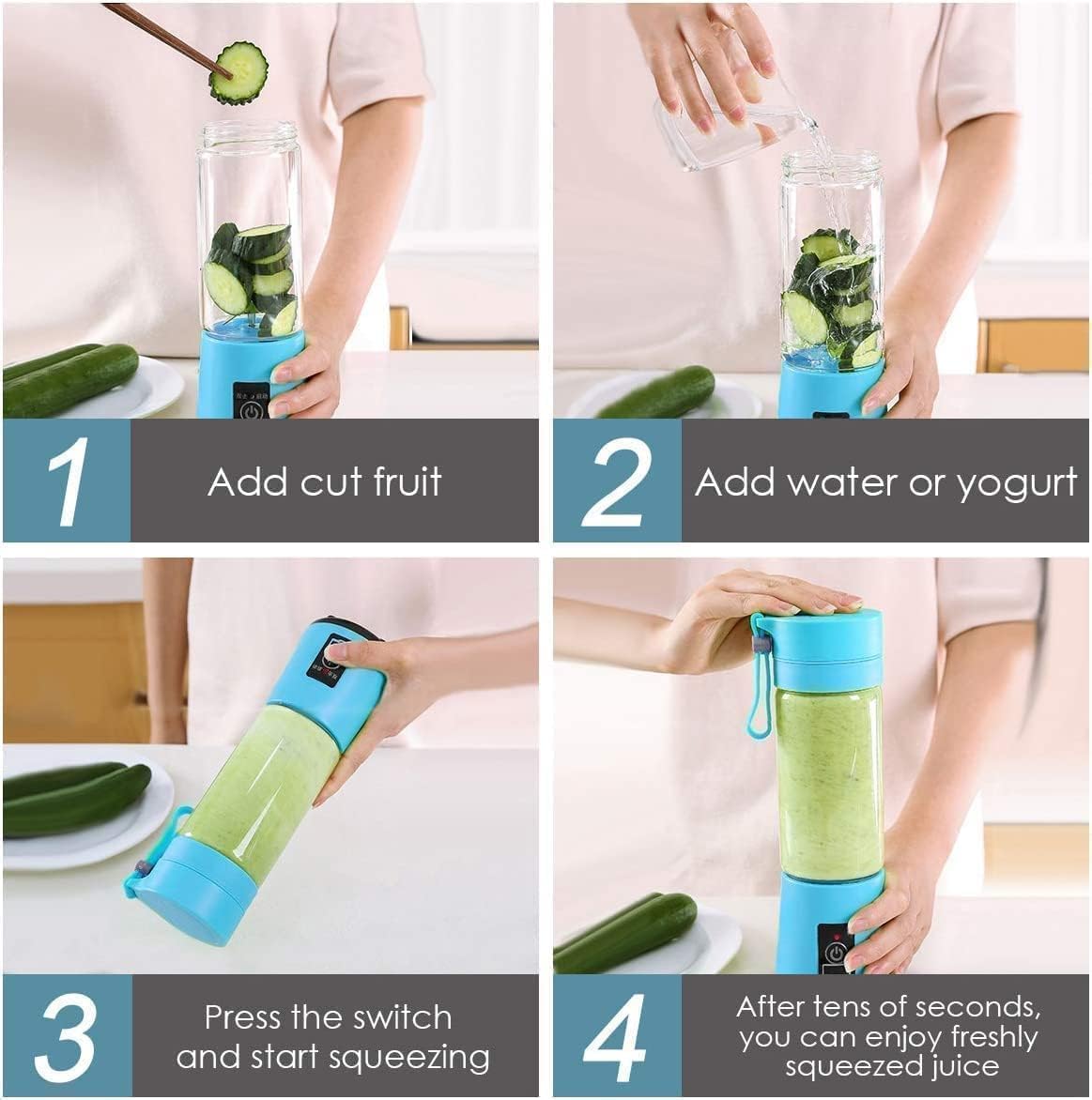 Goodward™ Blender Bottle – Protein Shaker & Smoothie Mixer