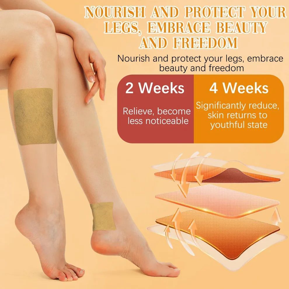 Kenko™ VeinEase Patches – Herbal Leg Wellness Support for Swelling & Fatigue