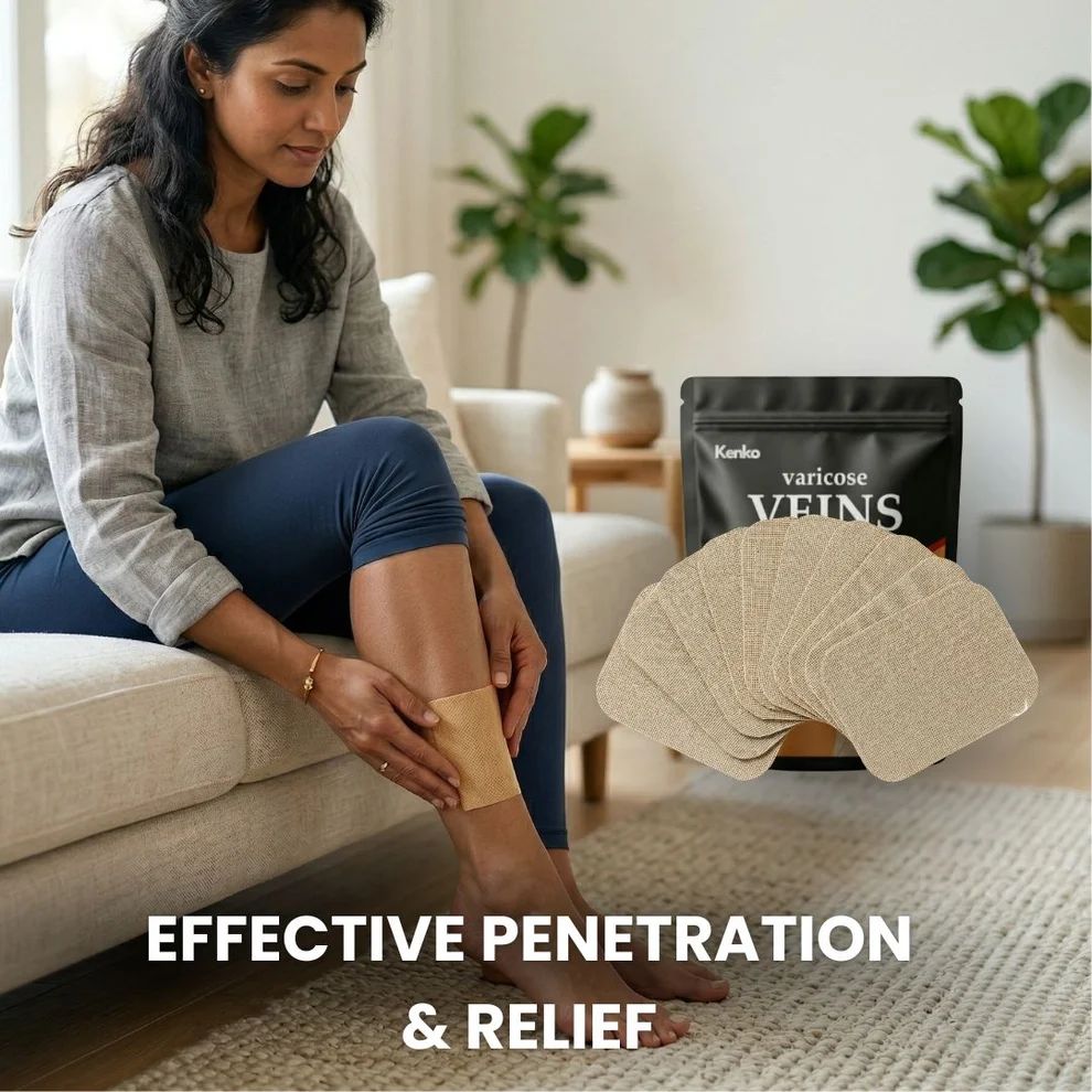 Kenko™ VeinEase Patches – Herbal Leg Wellness Support for Swelling & Fatigue