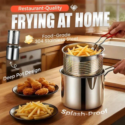🔥 304 Stainless Steel Multifunctional Fryer